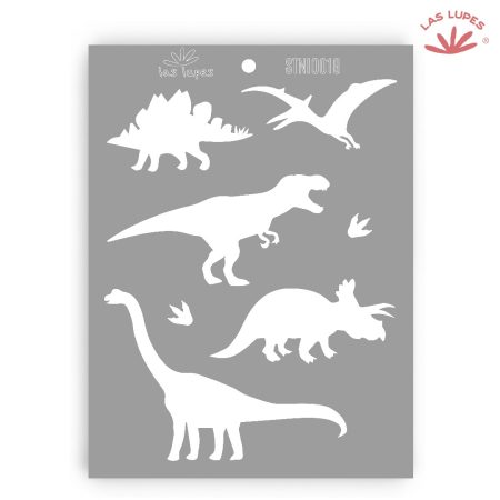 Stencil Dinosaurios 18x24cm